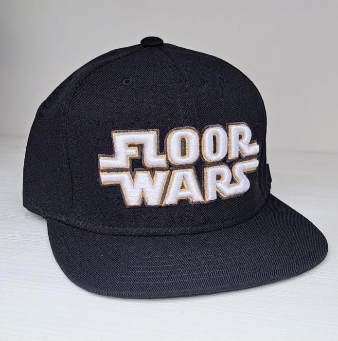 Floor Wars  Snapback Logo Cap   - Black